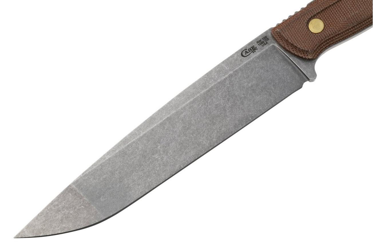 Case Roland Welker RW100 50628 Smooth Natural Micarta 1095 CS outdoormes