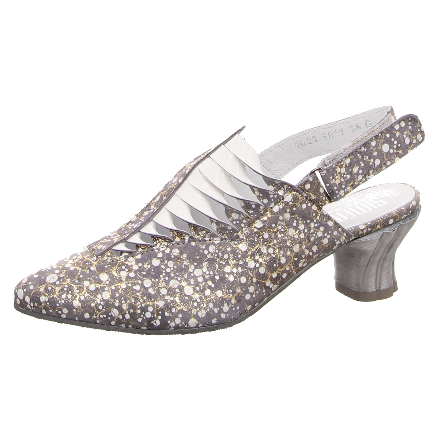 Simen Sling-Pumps bunt grau