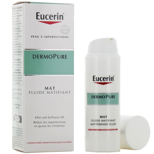 Fluide matifiant visage peaux à imperfections Eucerin DermoPure