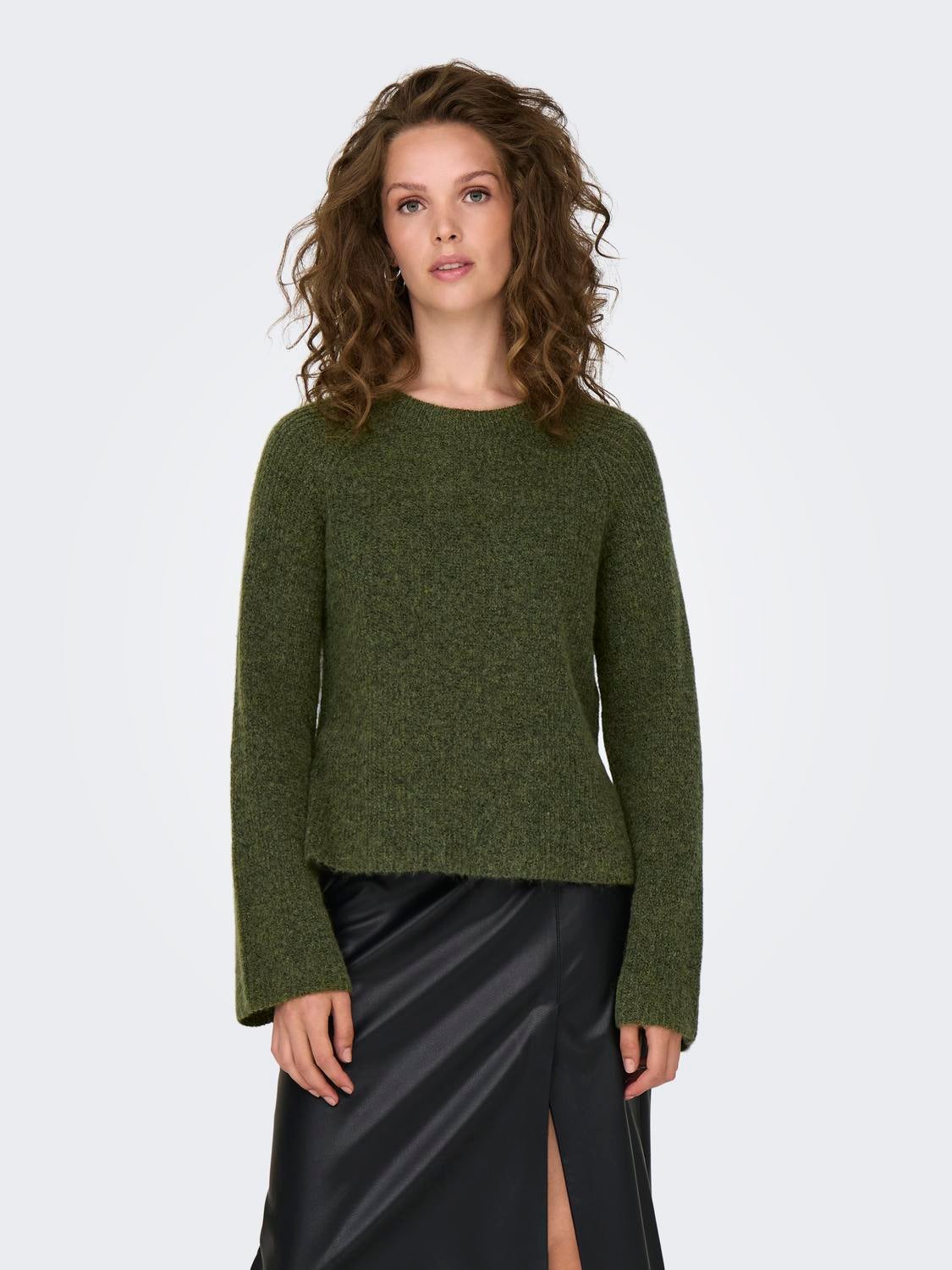 JDYINGEBORG Strickpullover Winter Moss