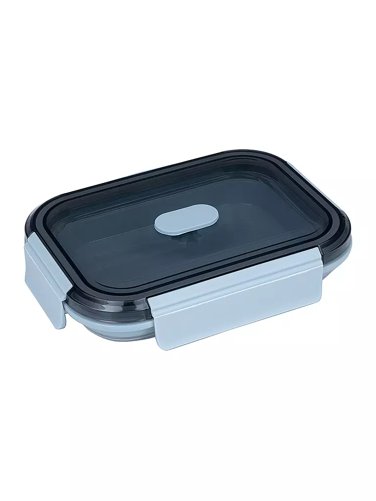 LURCH Frischhaltebox Silikon 0,8l Frozen-Blue  hellblau