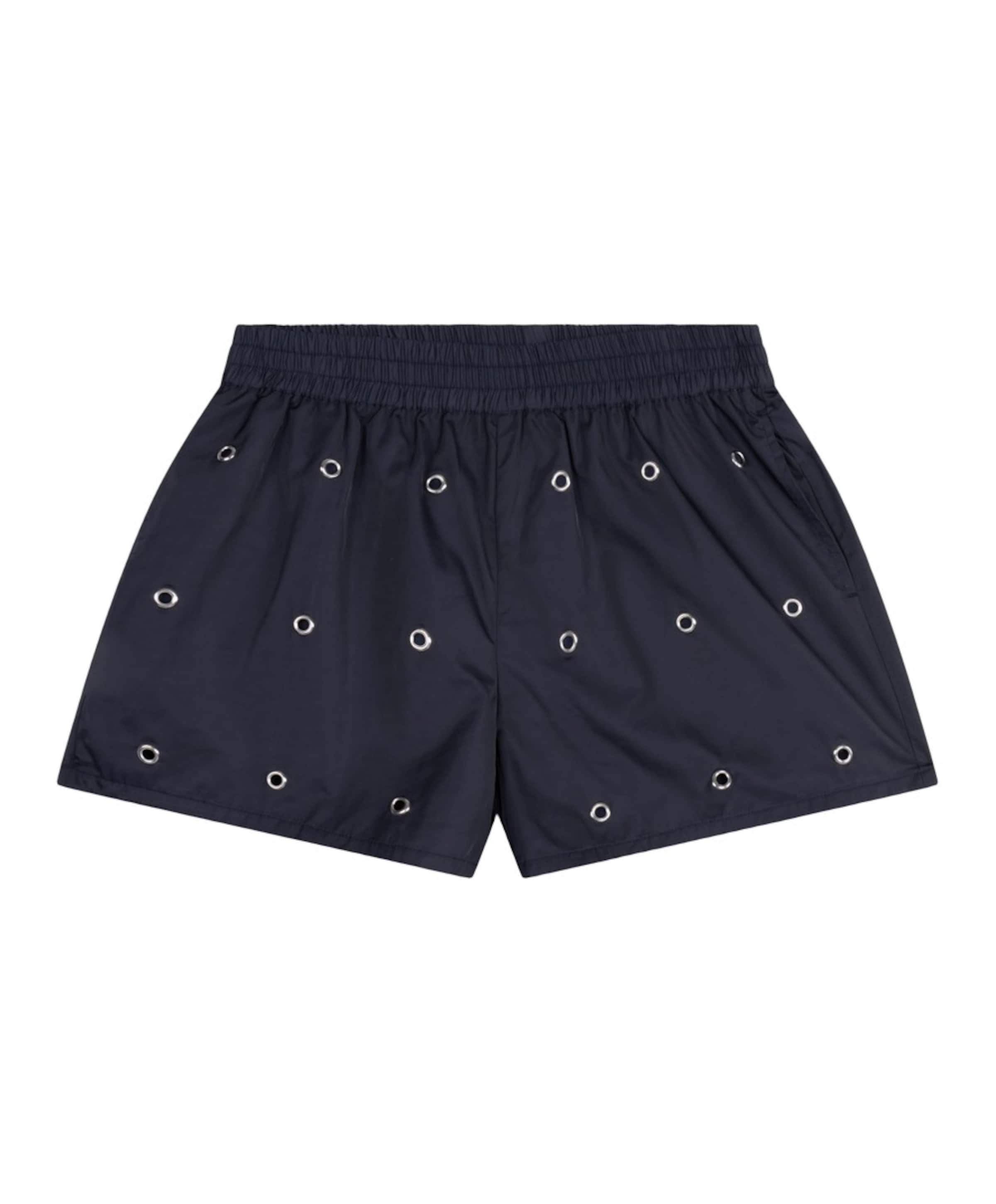 Alix The Label EYELET dames korte broek blauw