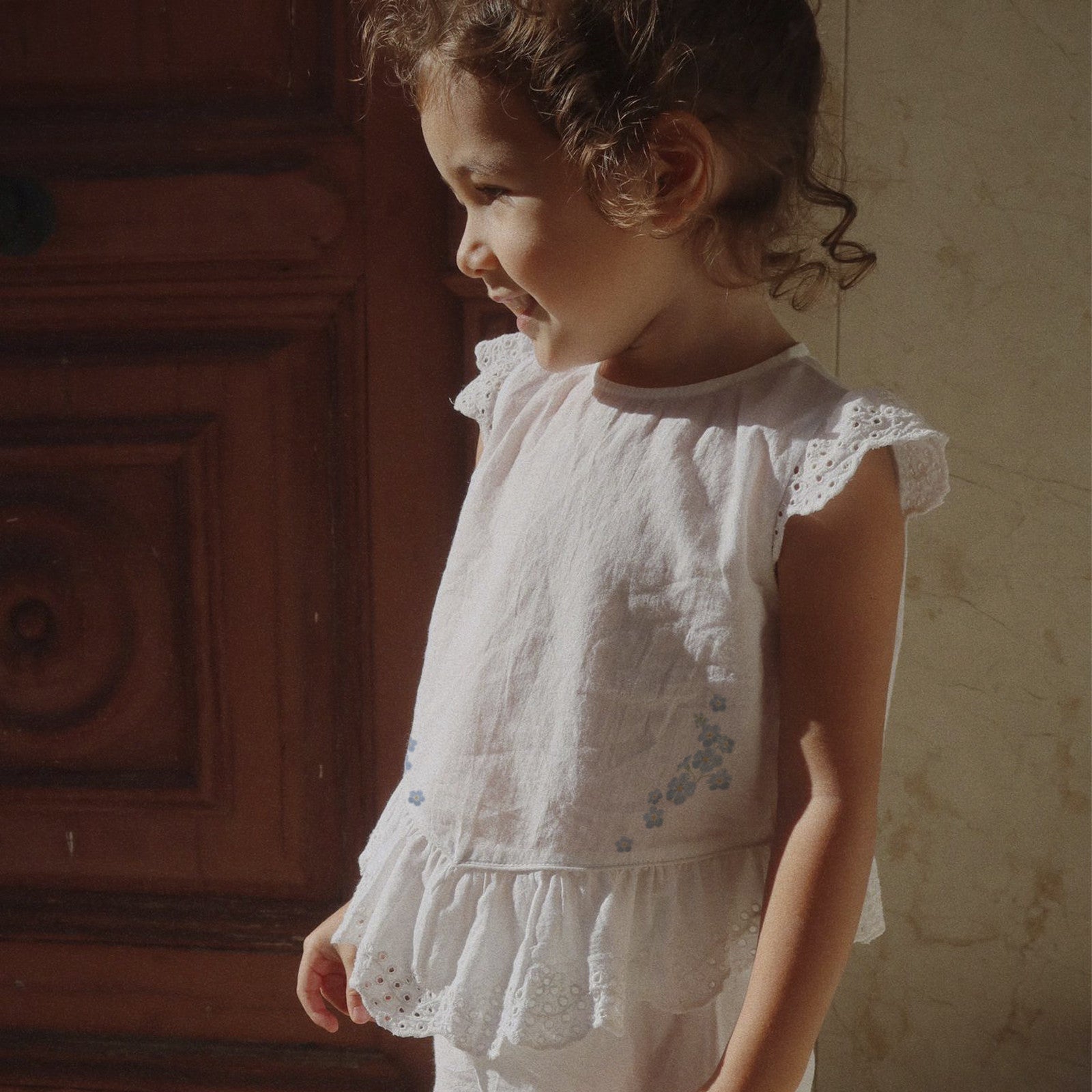 Bluse RHW x KS Fiori Optic White