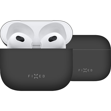 Fixed Apple Airpods 3 silikoneetui - sort