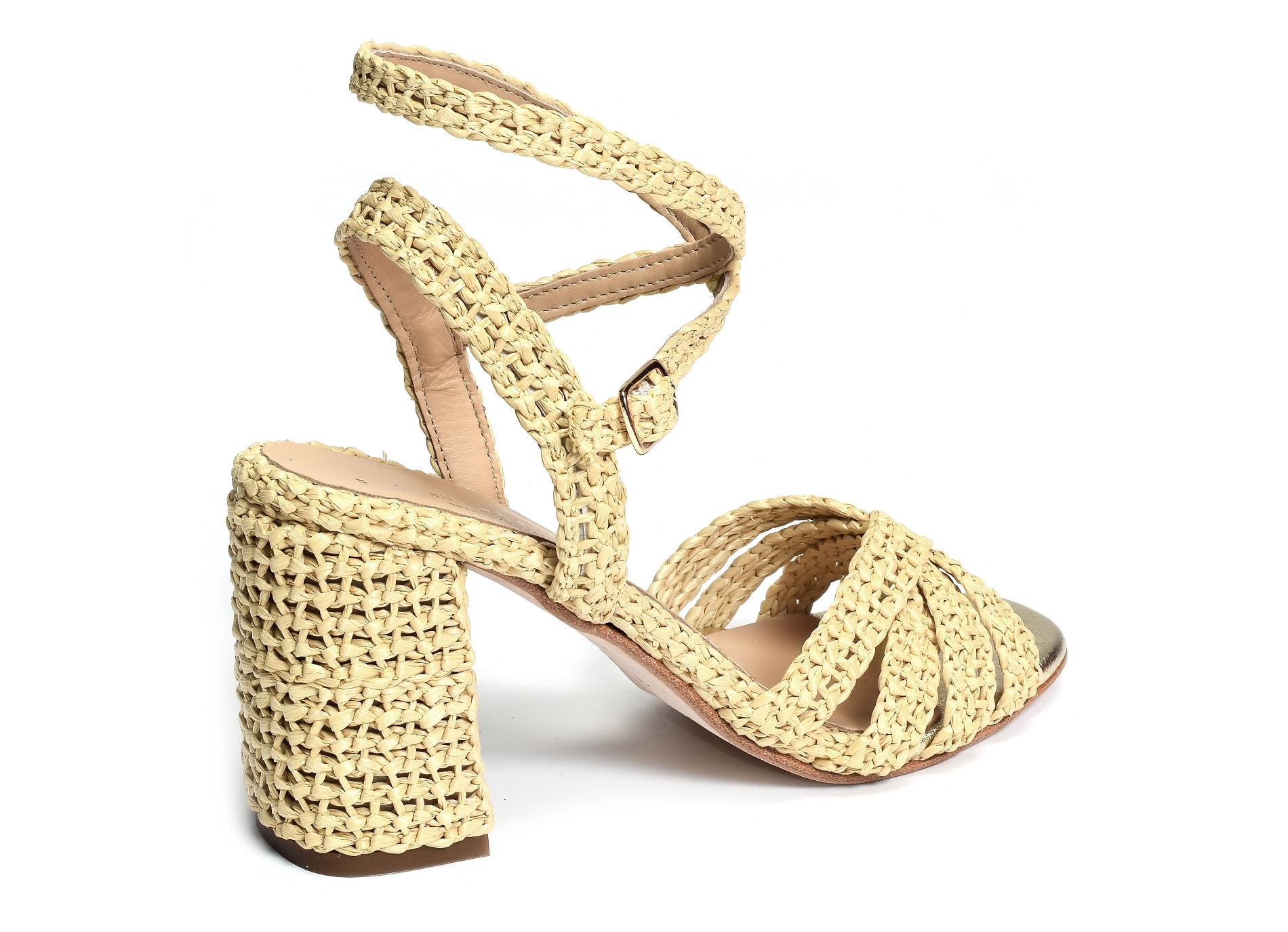 Claudia raphia beige