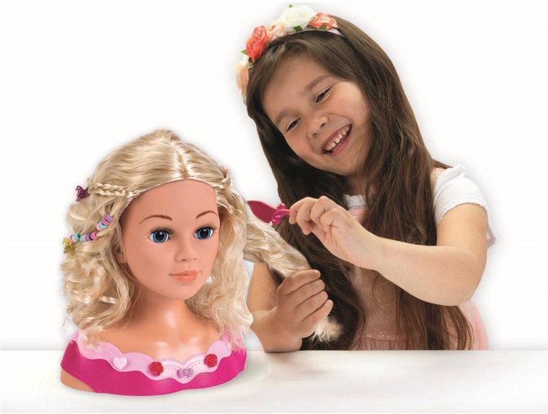 Klein Toys - Styling Star - Kaphoofd Emma - Meerkleurig - Inclusief Cosmetica Set
