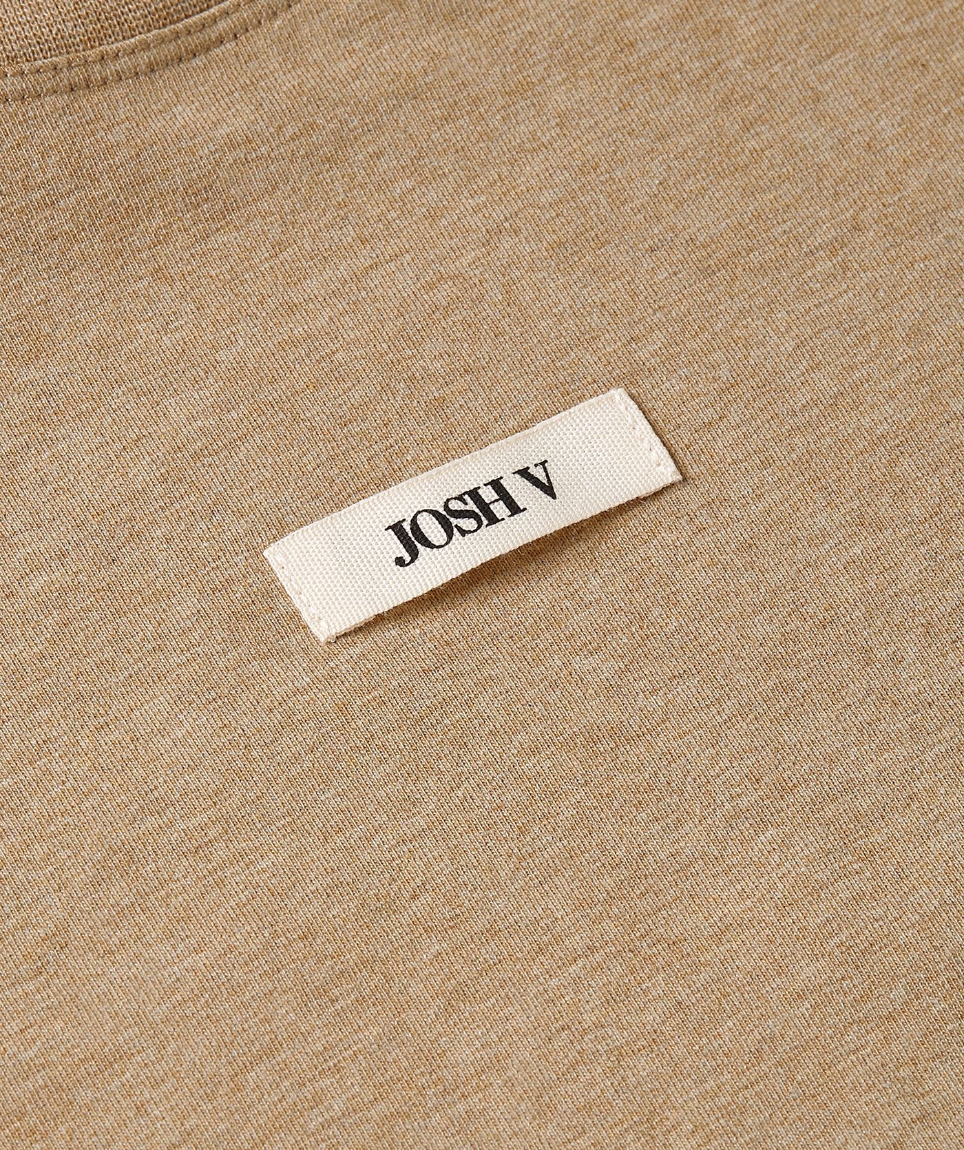 JV-SUE regular fit T-shirt met schoudervulling - light khaki melange