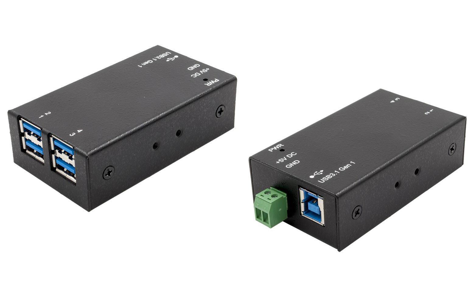 USB-Hub EX-1180HMSKompakter 4-Port-USB-Hub mit ESD-Schutz