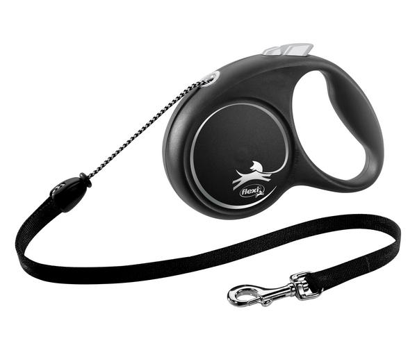flexi® Hundeleine Seil-Leine Black Design,