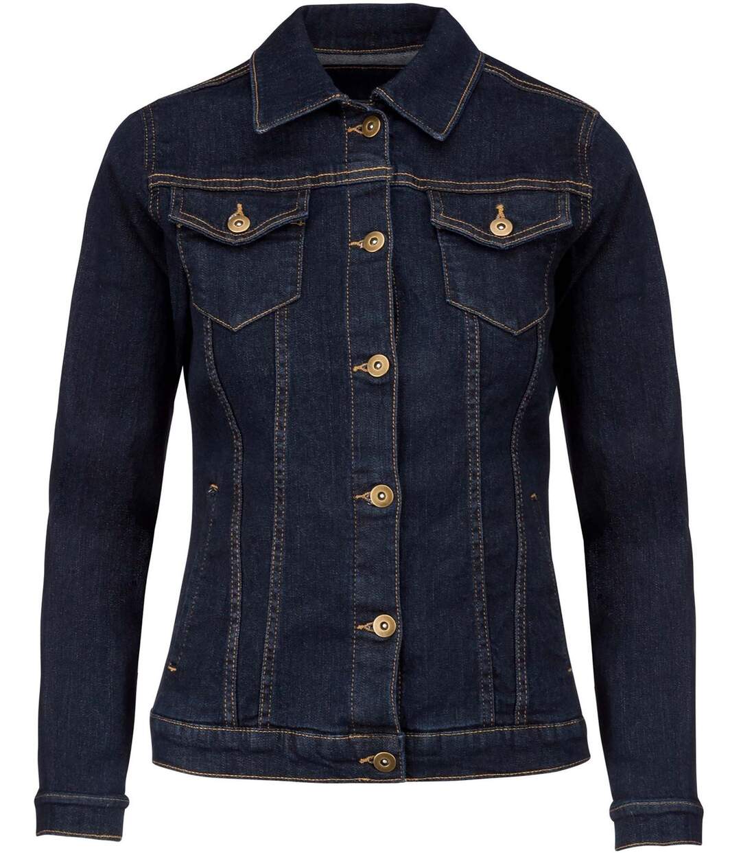 Veste - blouson jean - K6137 - bleu denim - femme