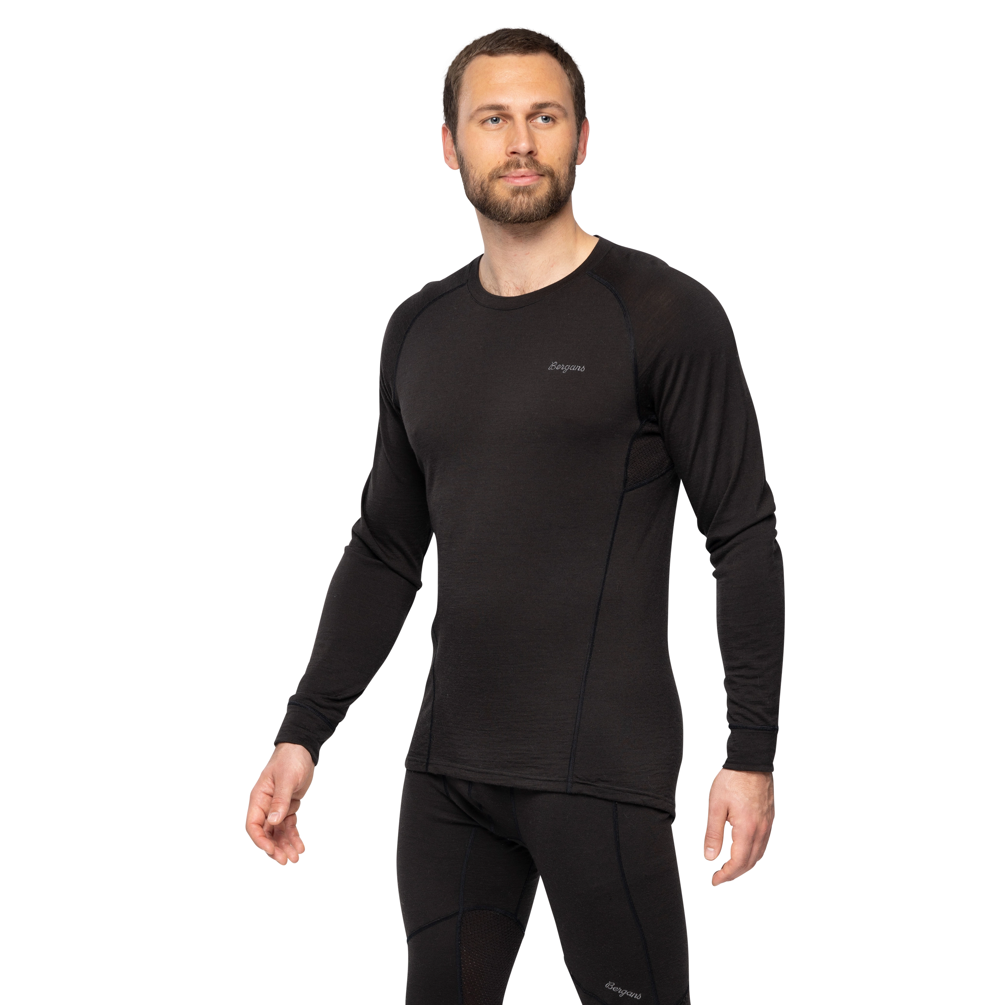 Inner:Pure Merino Long Sleeve Men Black