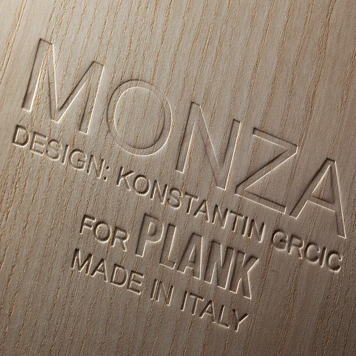 Plank - Monza Armlehnstuhl, Esche weiss / weiss
