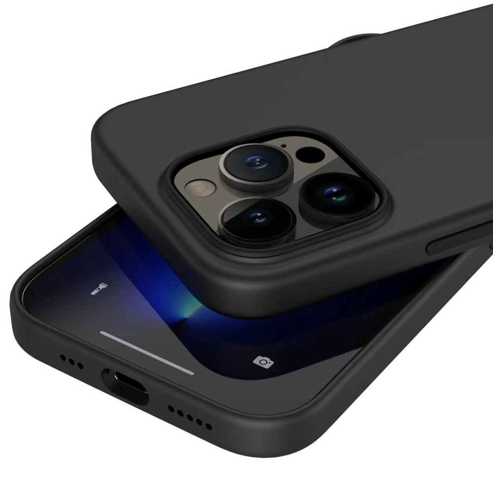 iPhone 14 Pro Soft Touch Hardcase Schutzhülle - Schwarz