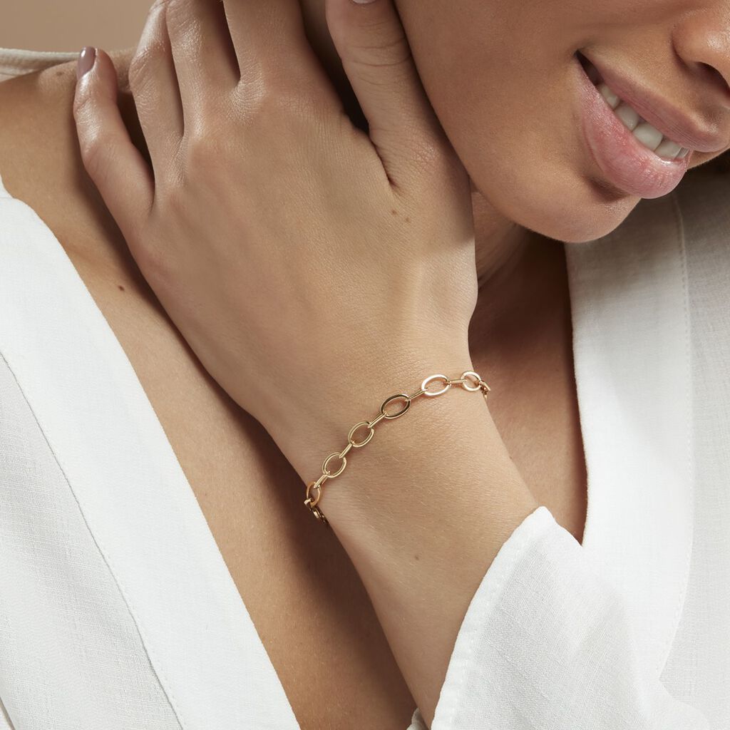 Bracelet Maille Or Jaune Crepinia