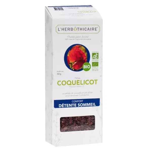 Chá de ervas orgânico de papoula L'Herbôthicaire 30g