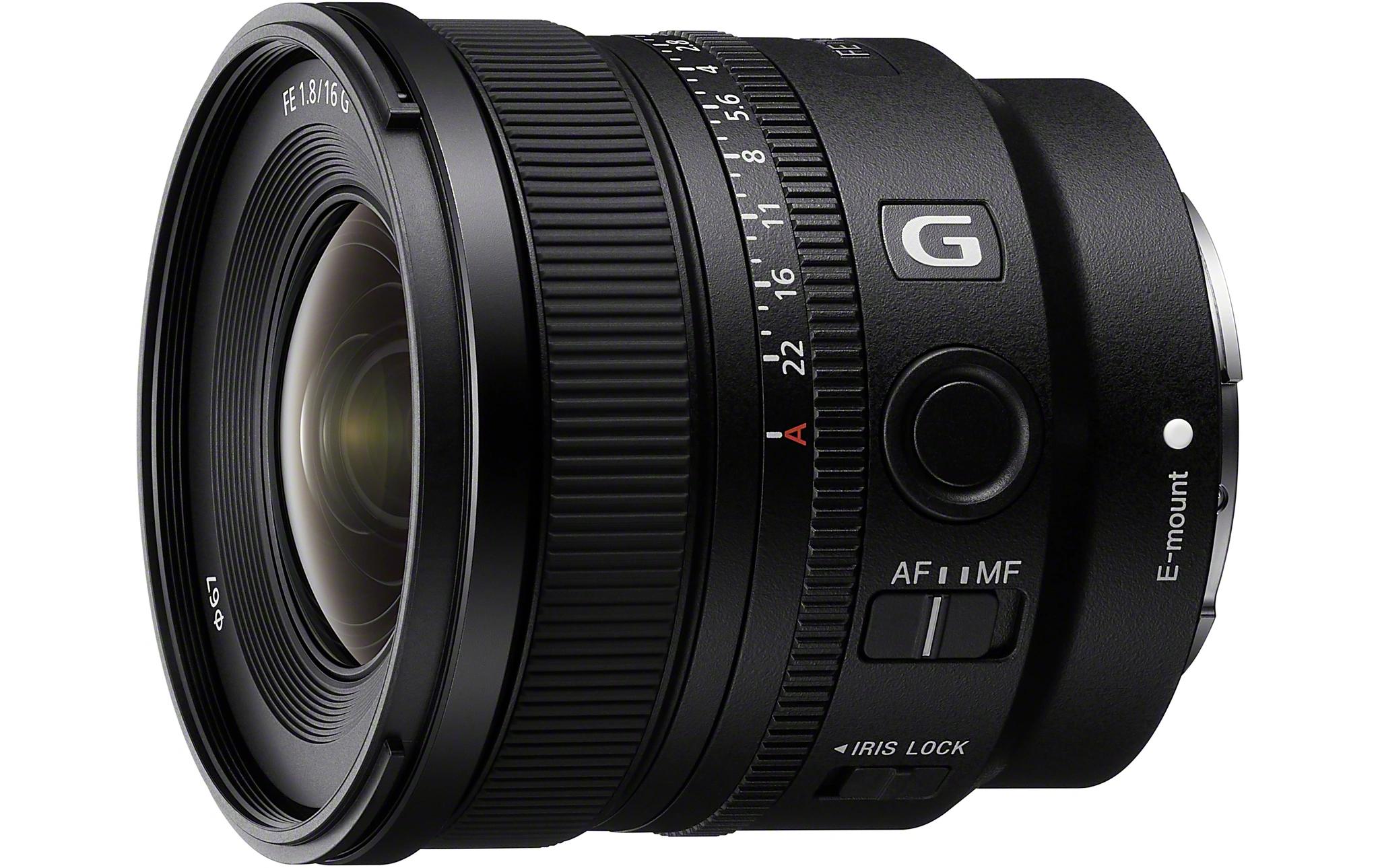 Festbrennweite FE 16mm F/1.8 G – Sony E-Mount<br>Leichtes Ultra-Weitwinkelobjektiv
