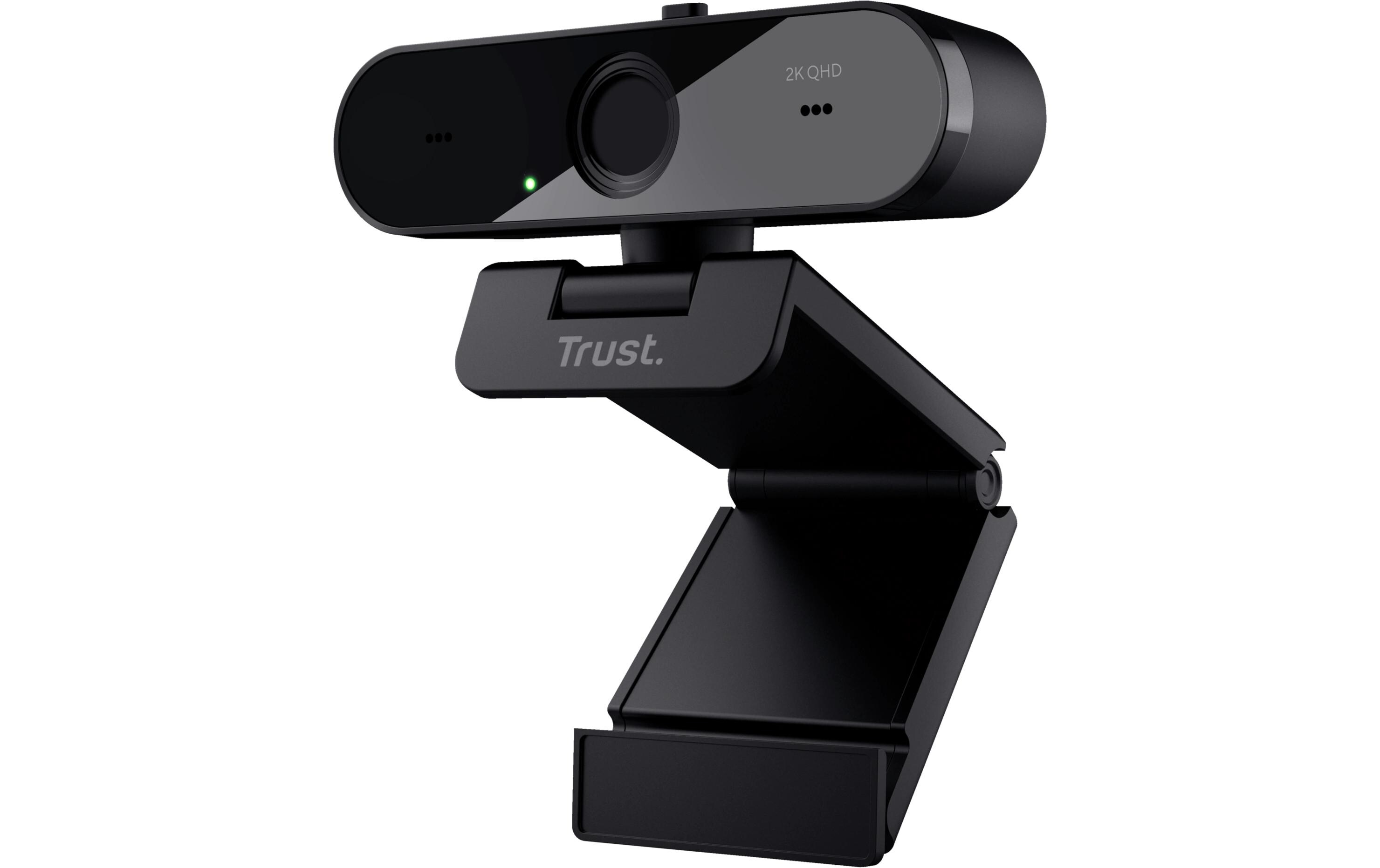 Webcam Taxon QHDHochwertige 2K QHD-Webcam mit automatischem Fokus, zwei Mikrofonen und Blickschutzfilter
