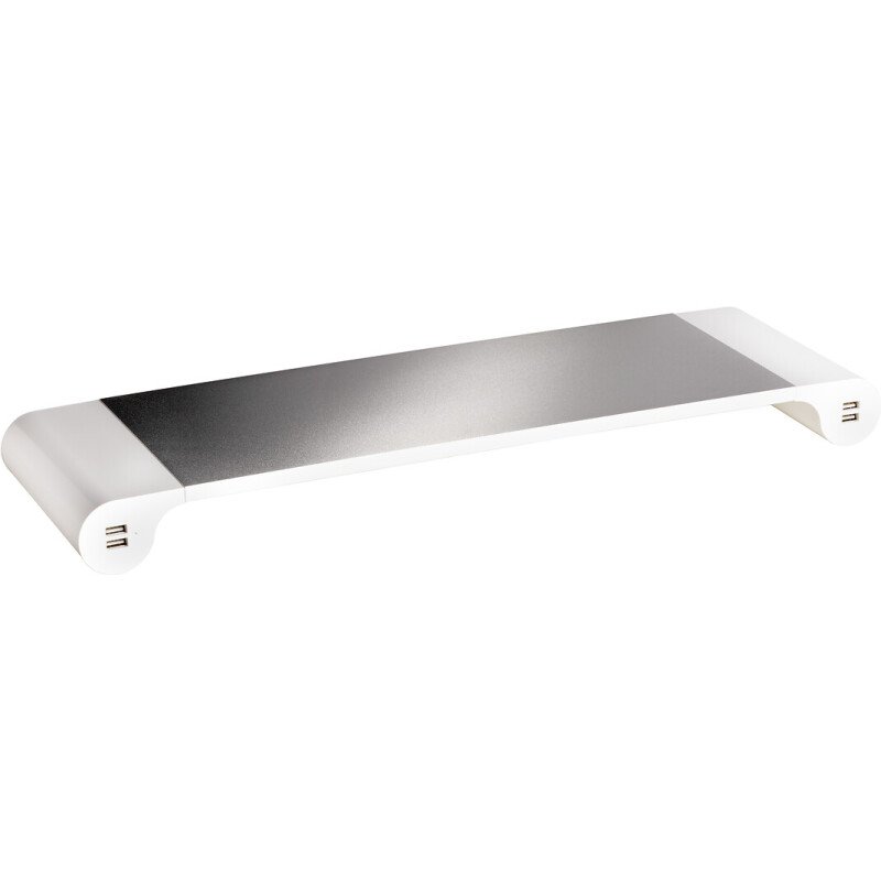SuPPort écran Unilux Study gris métal/blanc