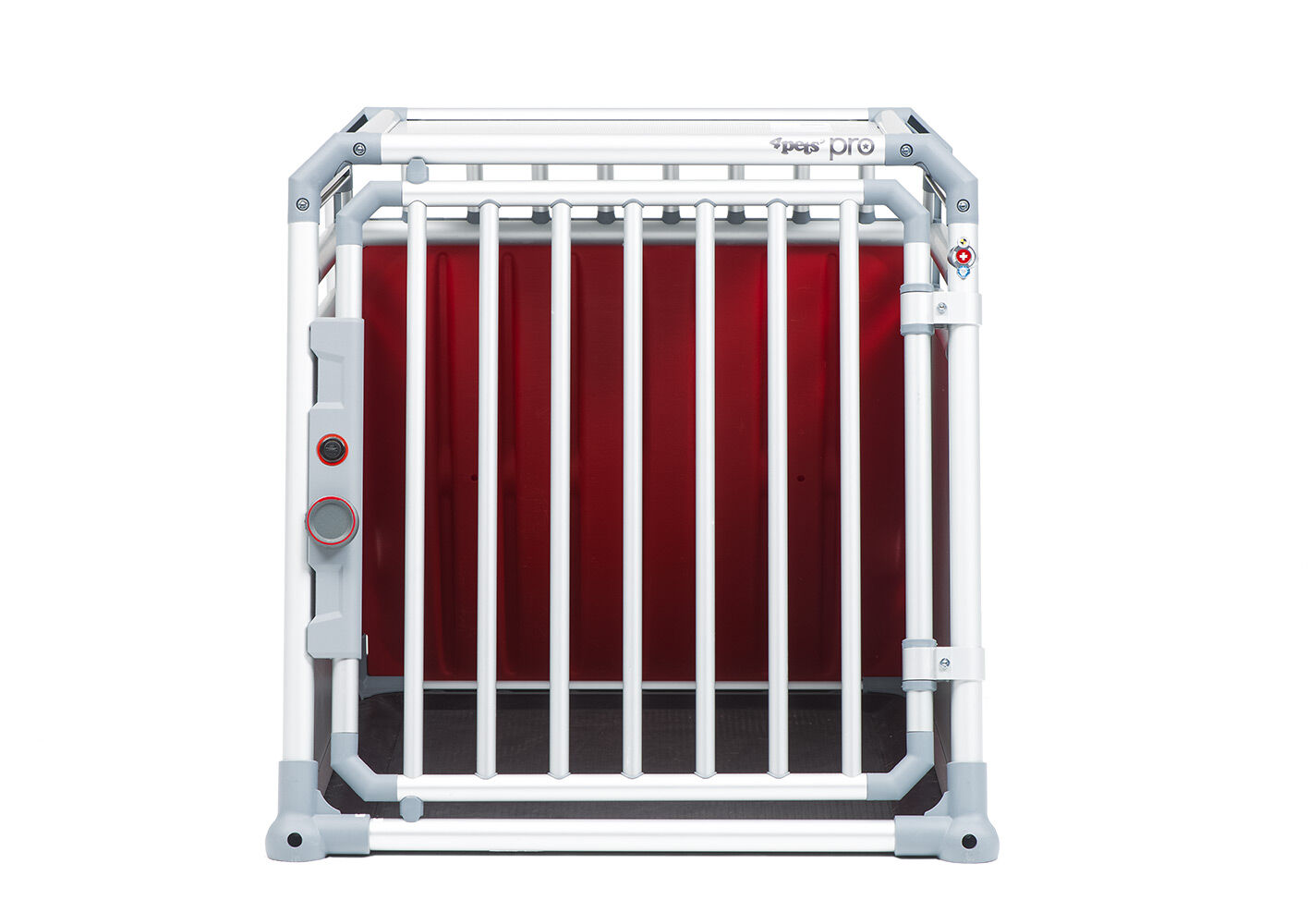 4Pets Pro 3 - Autobench Hond - chroom - 66x6868x83.5 cm - M