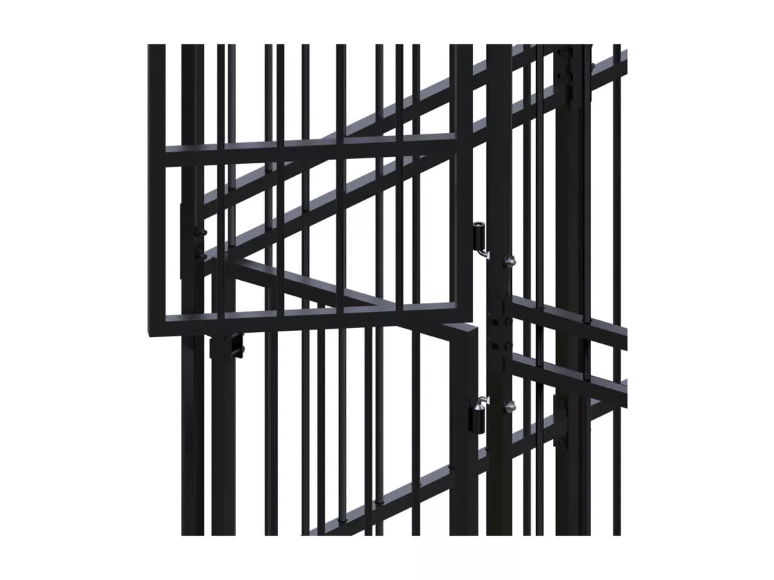 Chenil cage enclos pac noire 576 x 288 x 200 cm 02_0041800