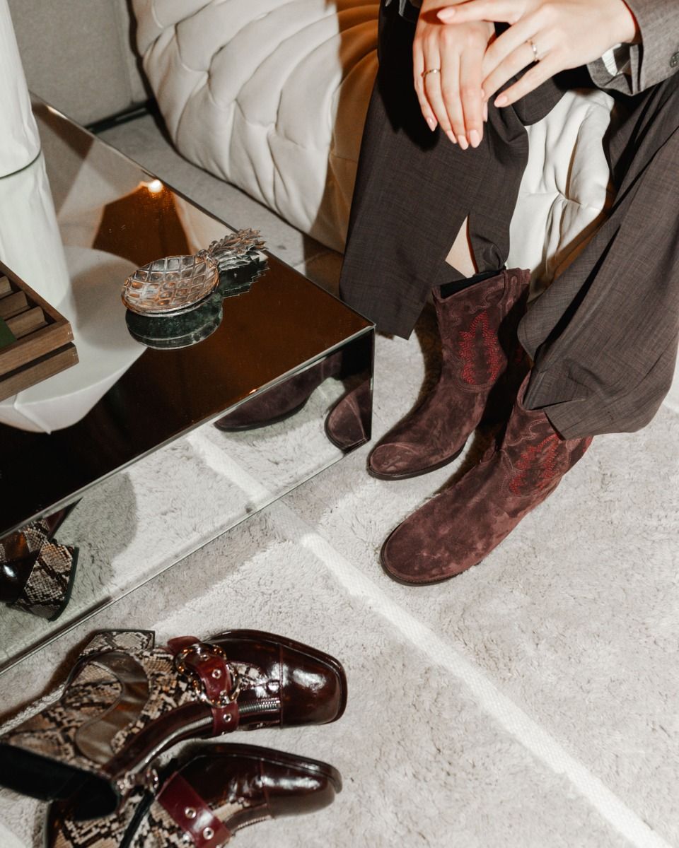 Julie Dee GD798 Bordeauxrood Dames Enkelboots