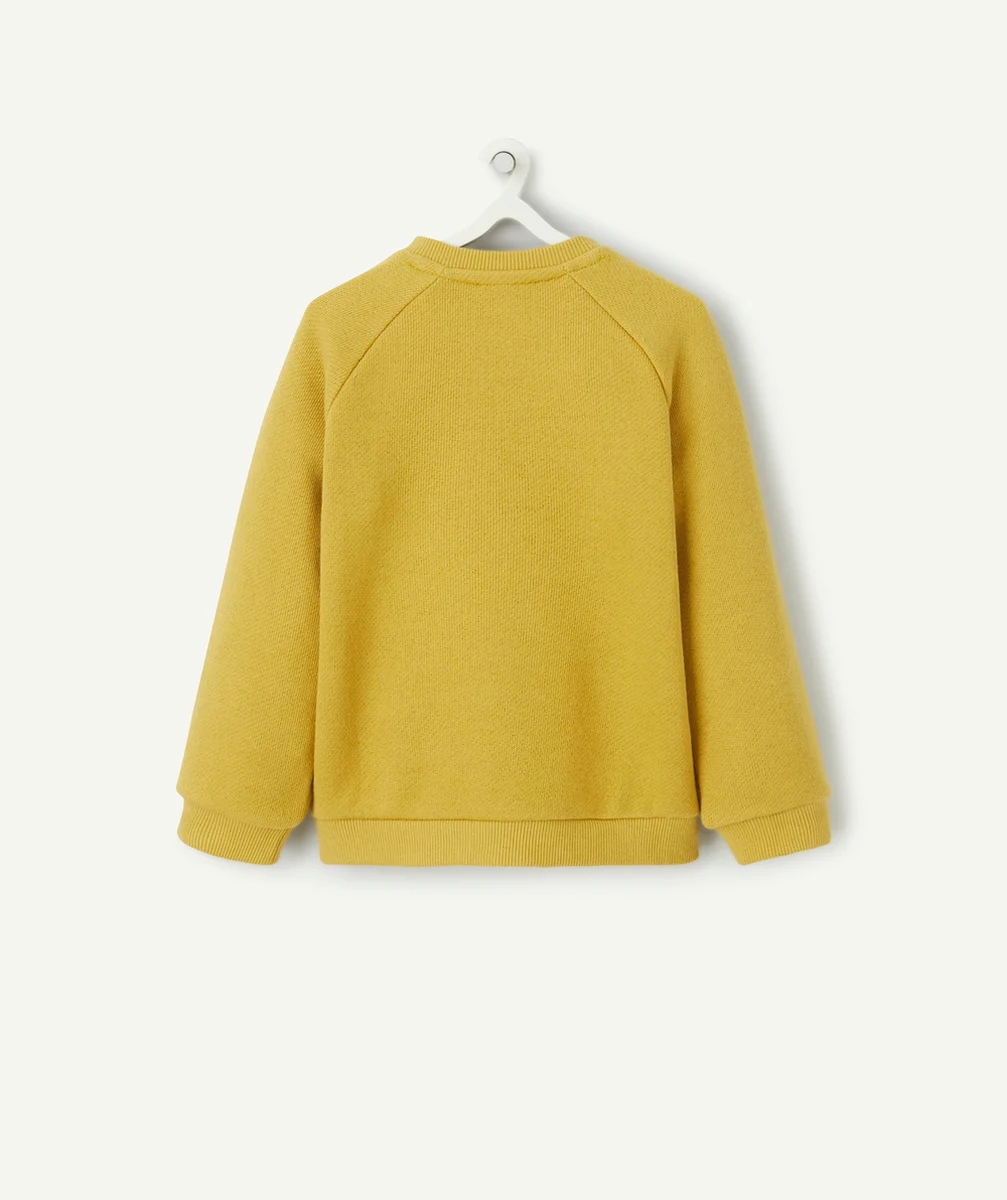 SWEAT BÉBÉ GARÇON EN FIBRES RECYCLÉES VERT AVEC MESSAGE