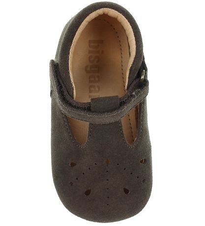 Bisgaard Ballerina Hjemmesko - Blåom - Dark Brown