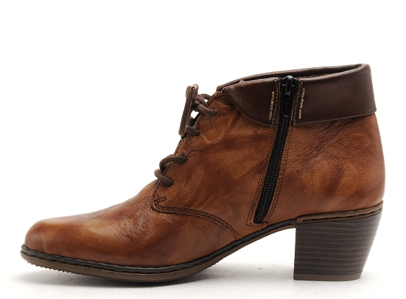 Rieker boots bottine talons femme y2131 marron