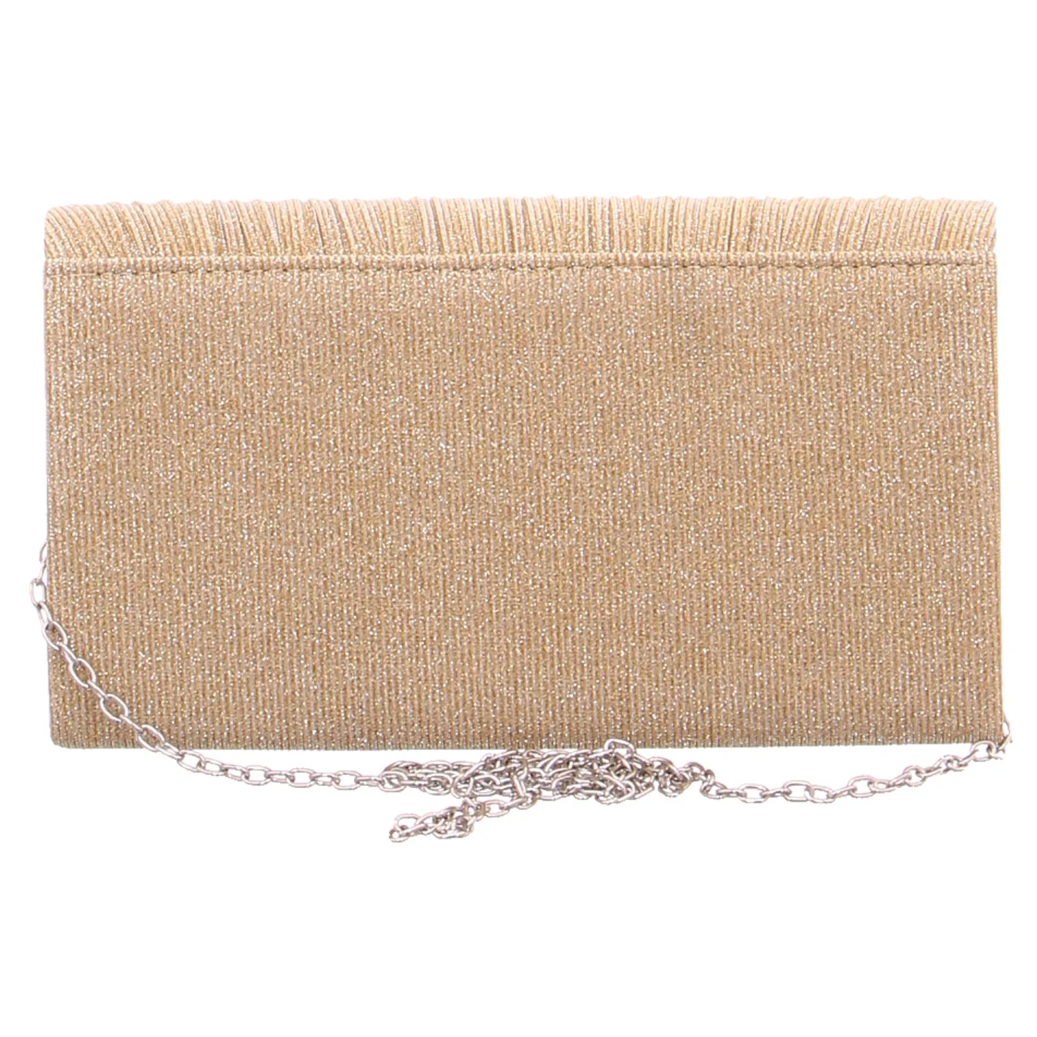 Clutch / Abendtasche Gold Textil