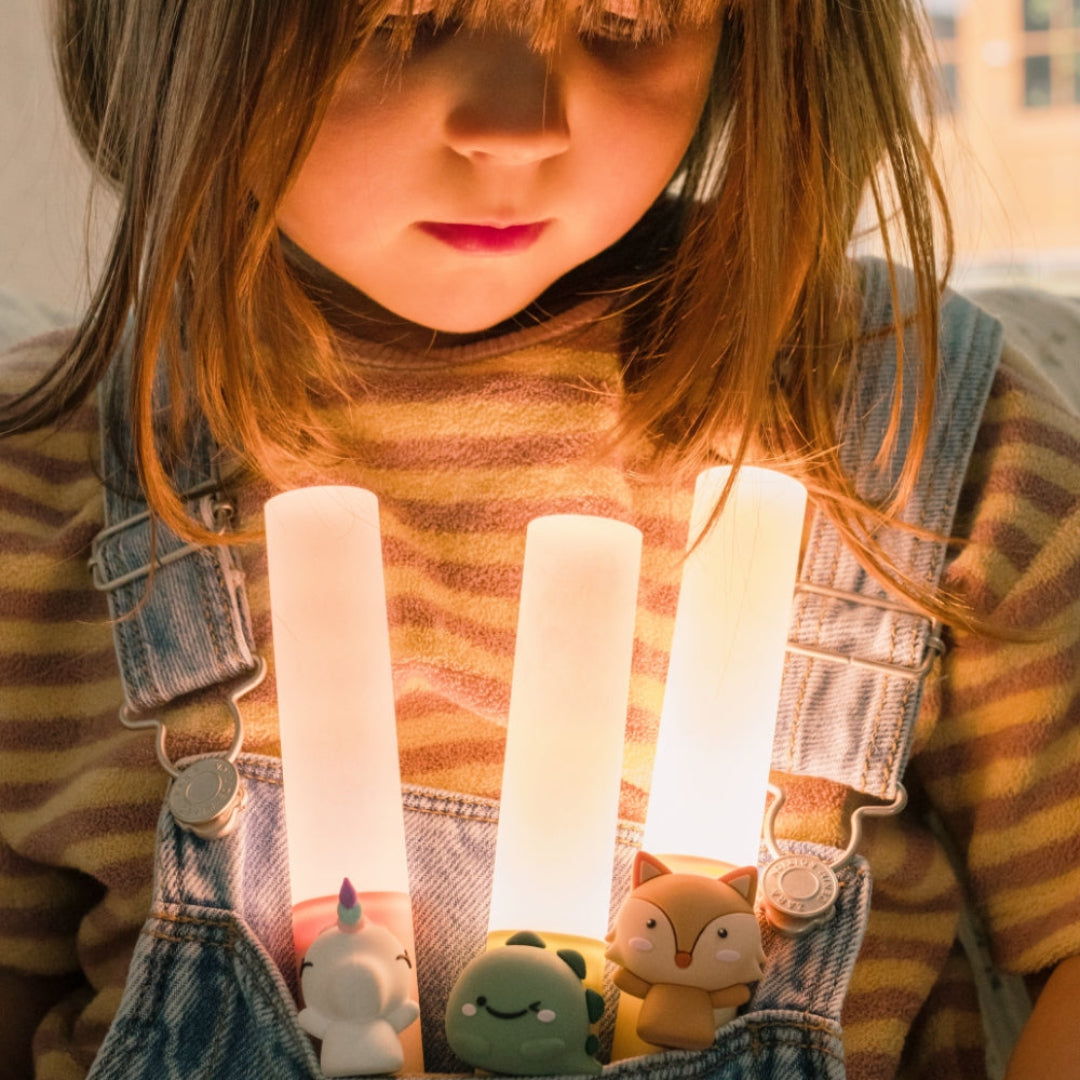the zoofamily 3-in-1 kinderlamp zoo light - eenhoorn