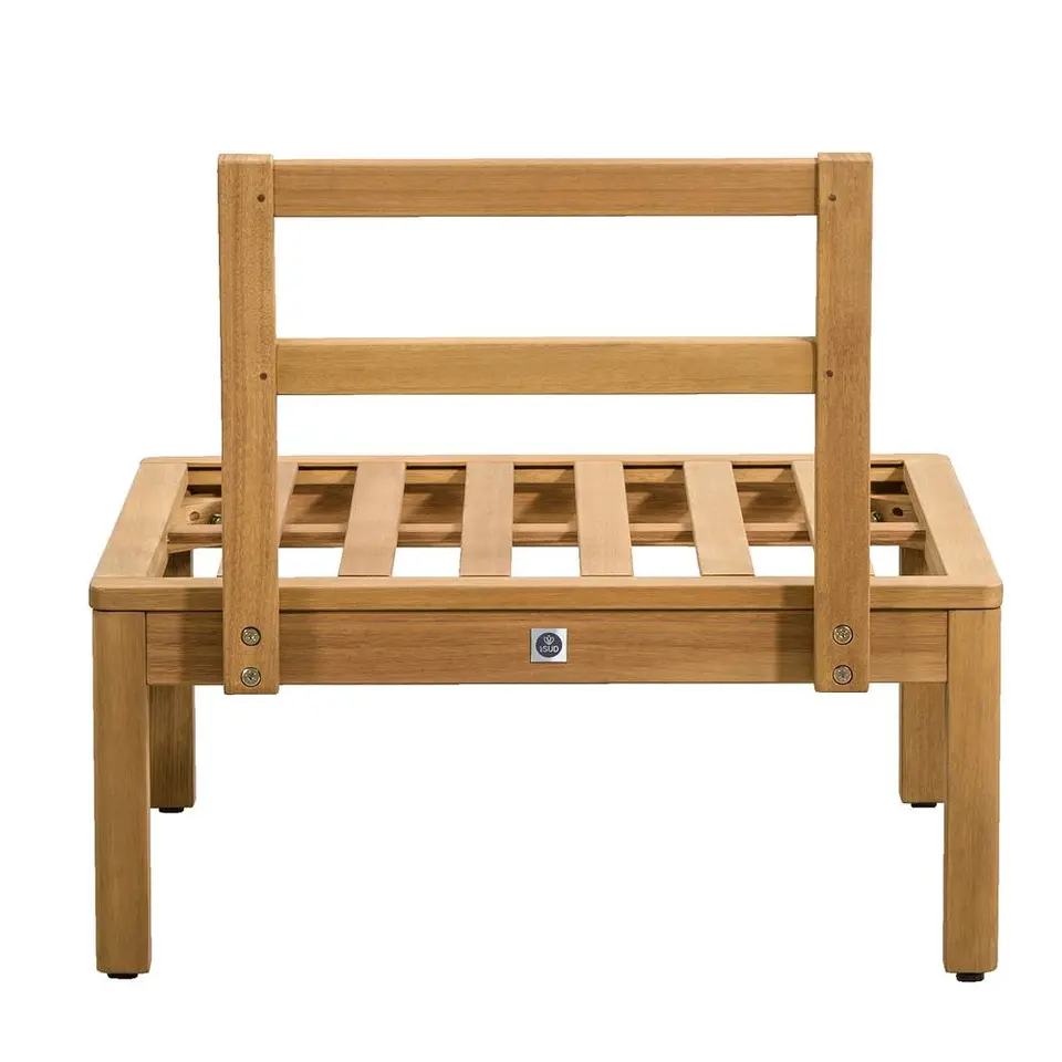 Middenfauteuil Orleans - eucalyptushout - 78x72x65 cm