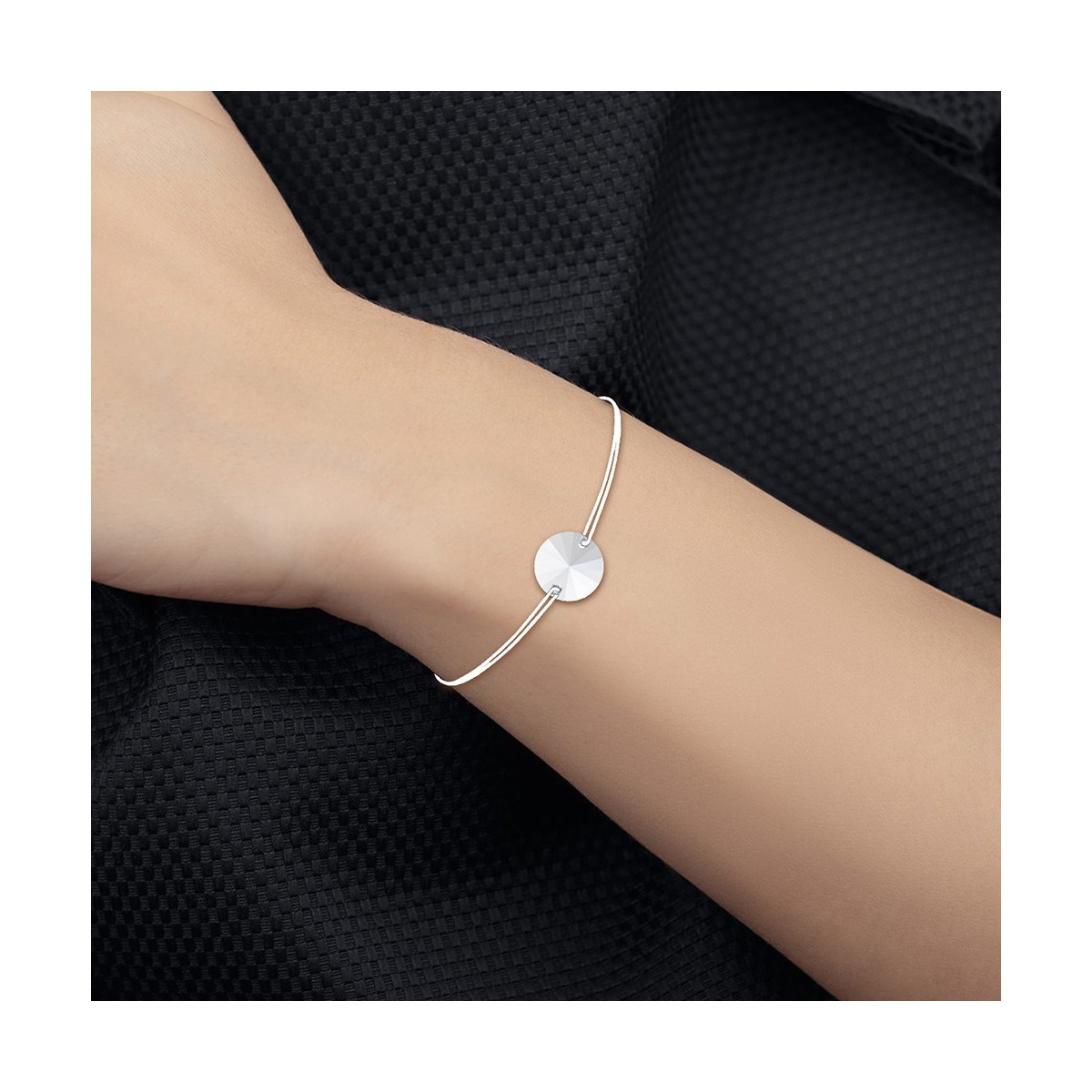 Bracelet élastique SC Crystal orné de Cristaux scintillants