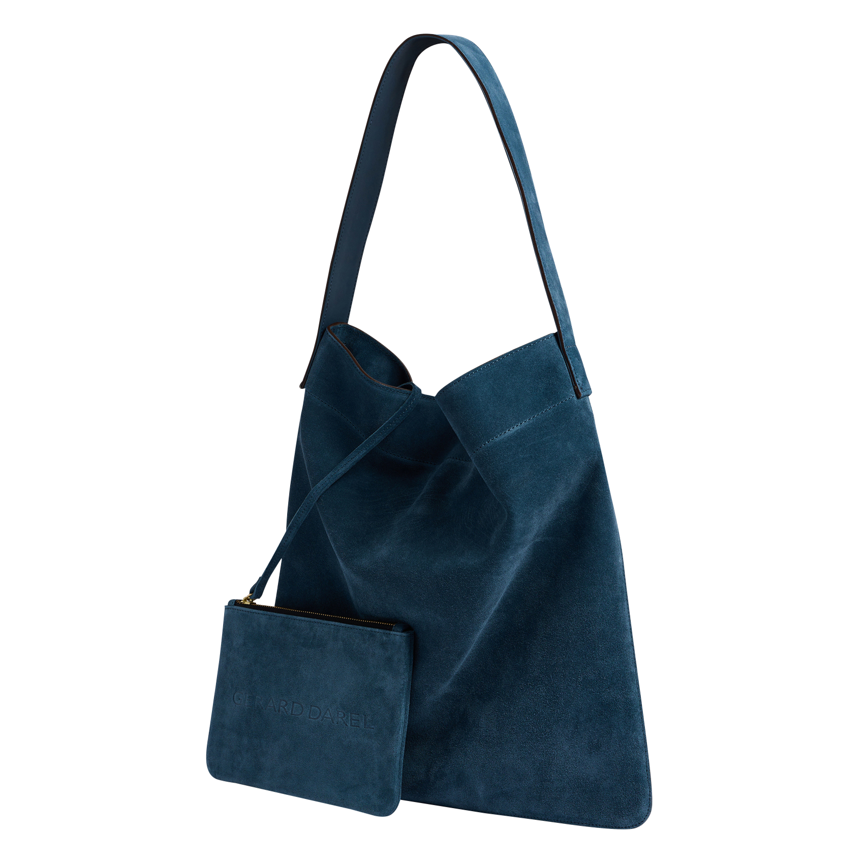 LADY - Totebag en cuir souple | Bleu