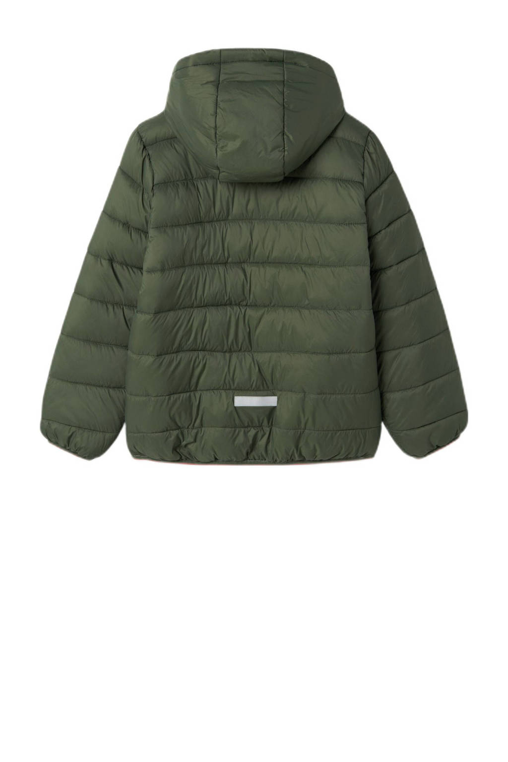 NAME IT gewatteerde winterjas NKMMONAY groen