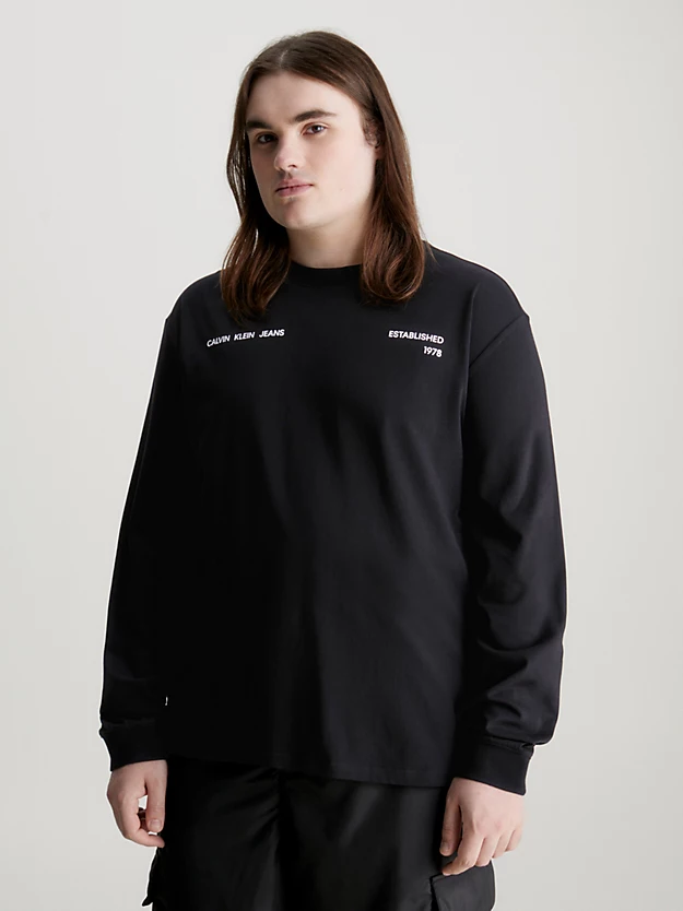 Camiseta de manga comprida com estampa