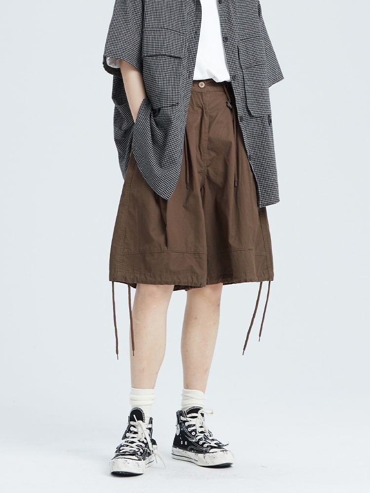 Adotuastic - Mid Rise Plain Shorts