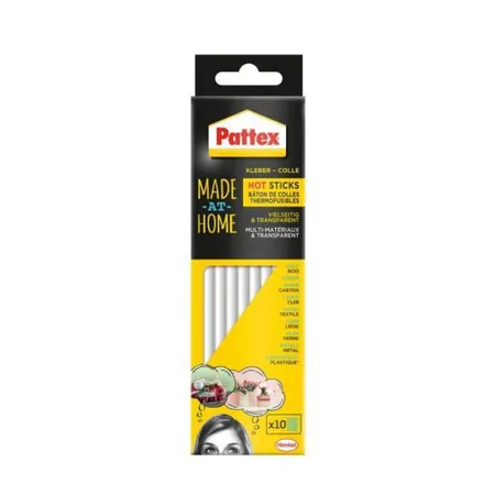 Pattex Hot Sticks Made at Home, transparent und hochfest, 10 Sticks, 200 g