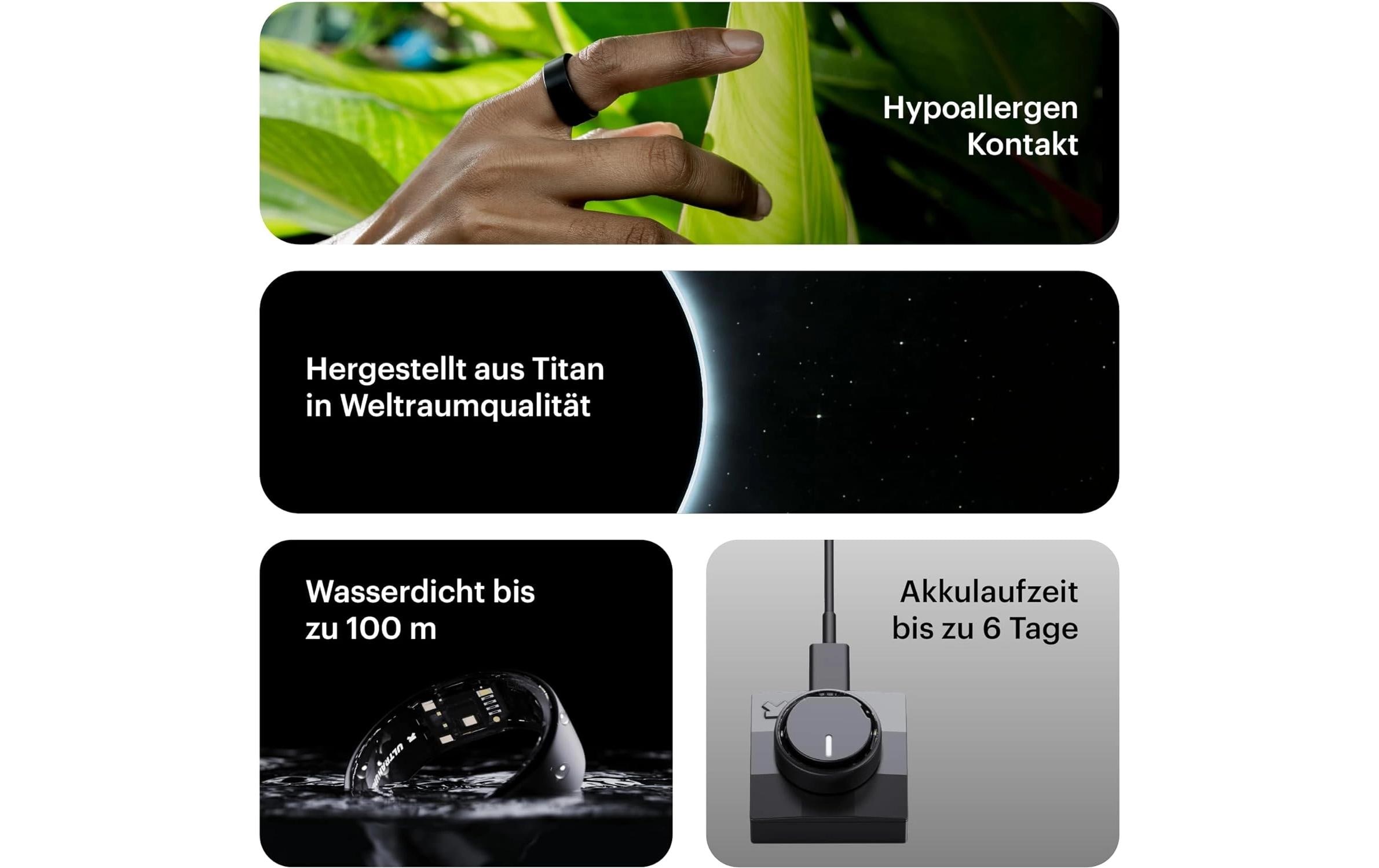 Ring AIR Grösse: 8, Silber<br>Smartring