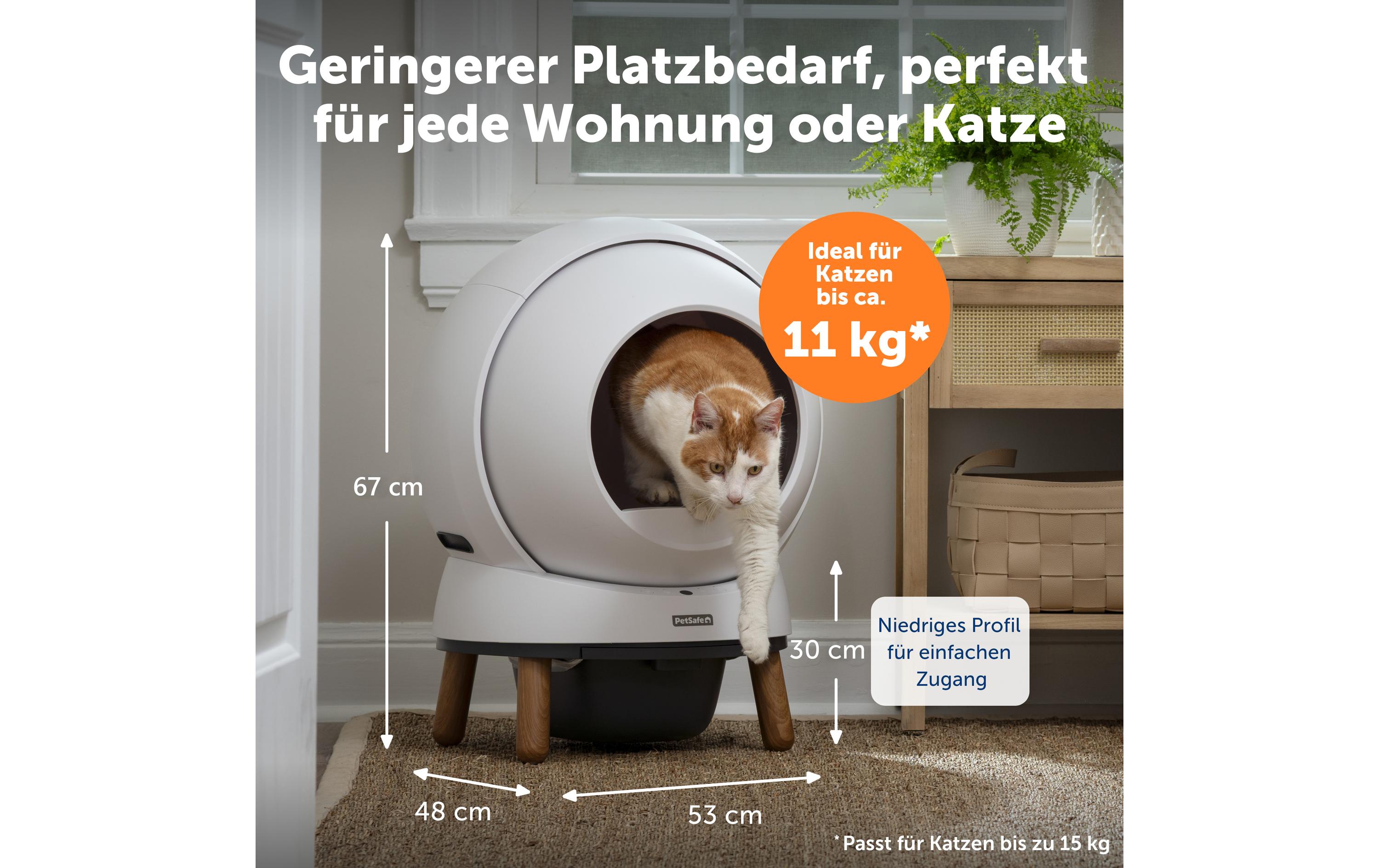 Katzentoilette ScoopFree SmartSpin<br>Selbstreinigende Katzentoilette mit App-Steuerung für eine saubere und gesunde Umgebung