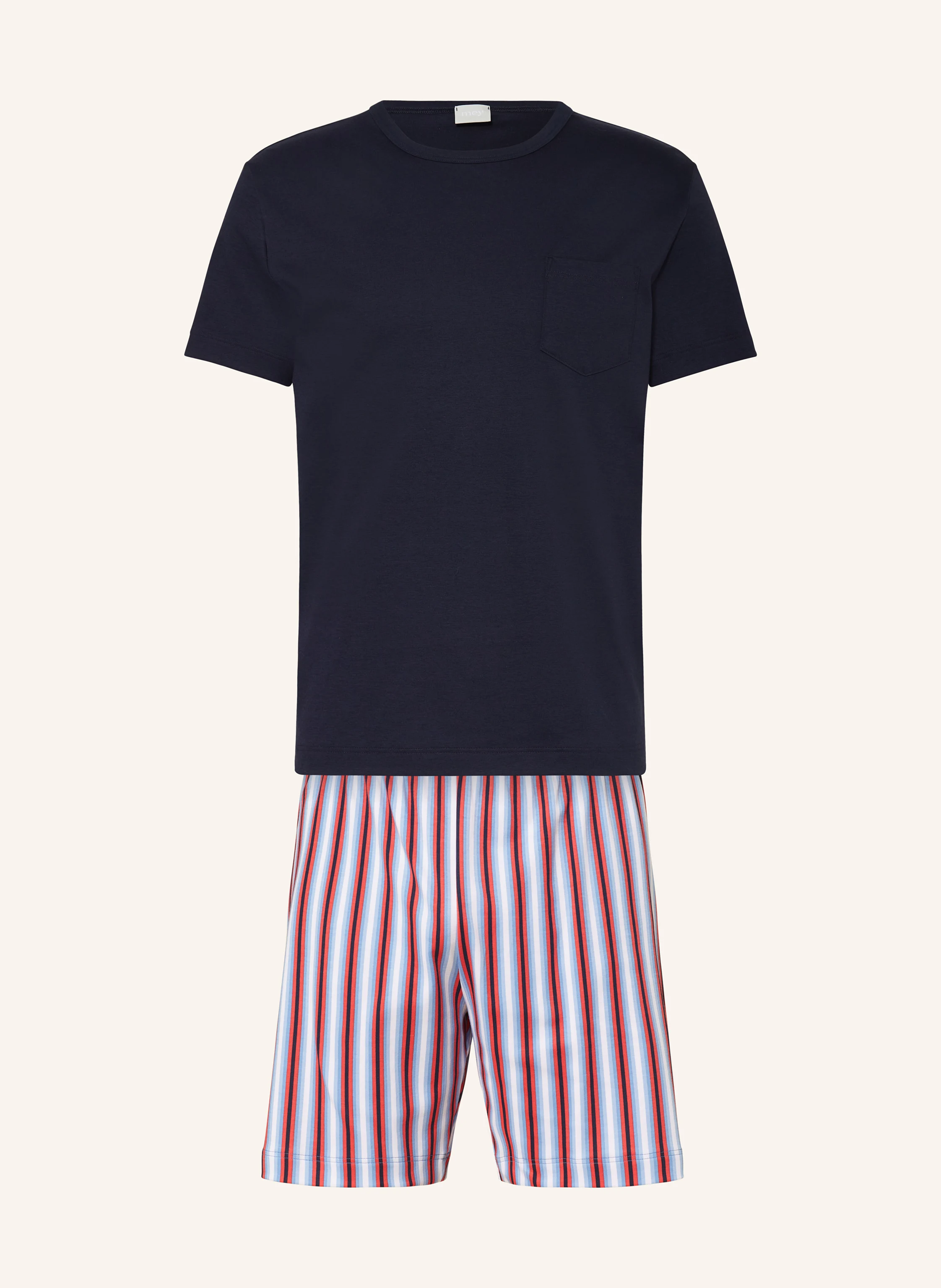 mey Shorty-Schlafanzug Serie GRADIENT STRIPES