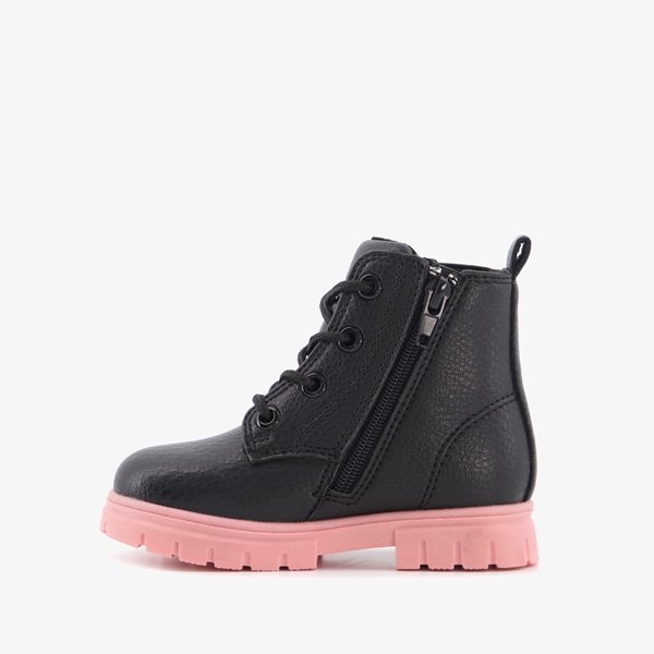 Blue Box meisjes veterboots met roze zool