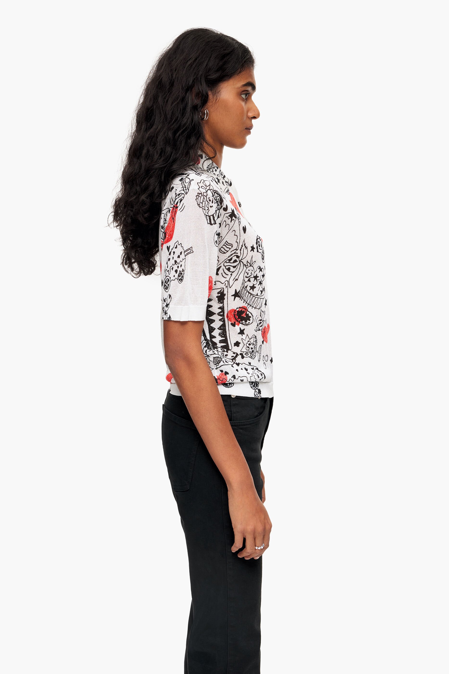 Camisa polo ajustada Nickname Heart