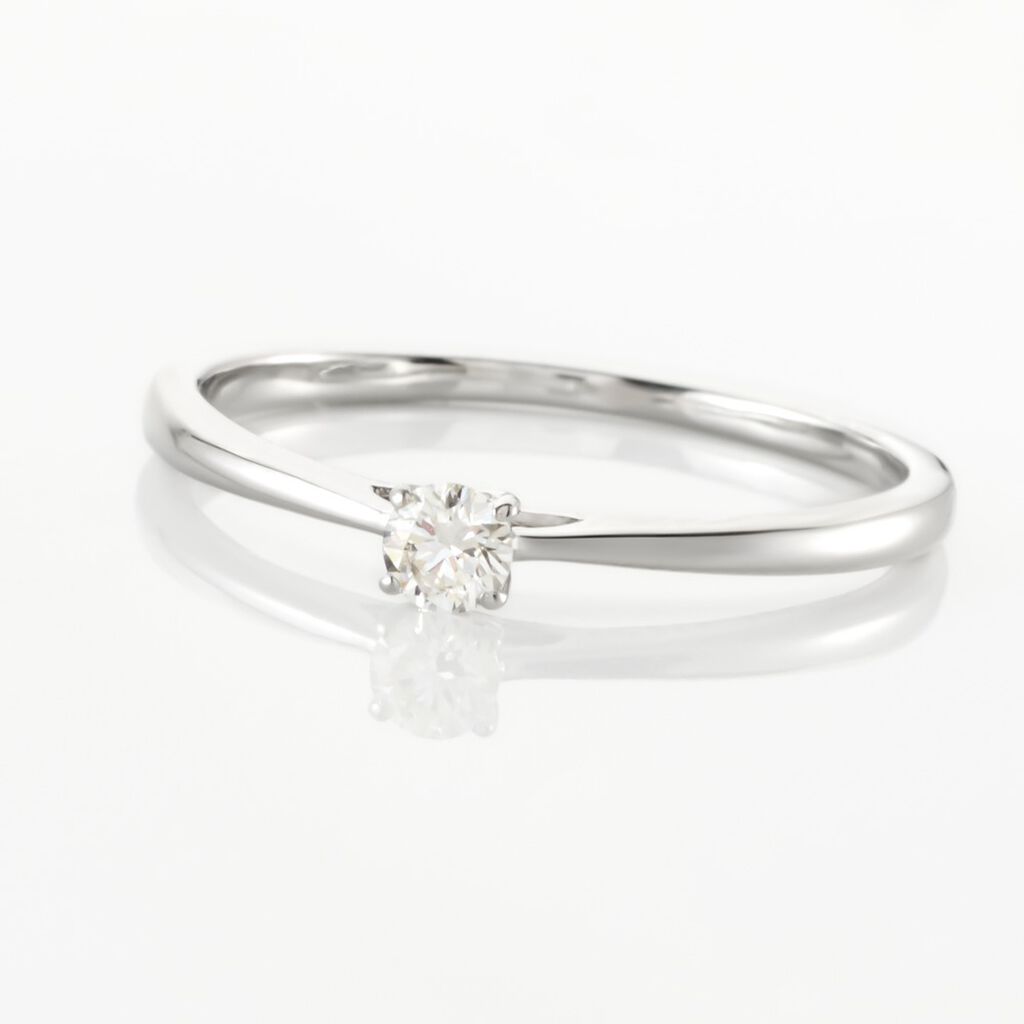 Solitaire  Victoria Platine Blanc Diamant