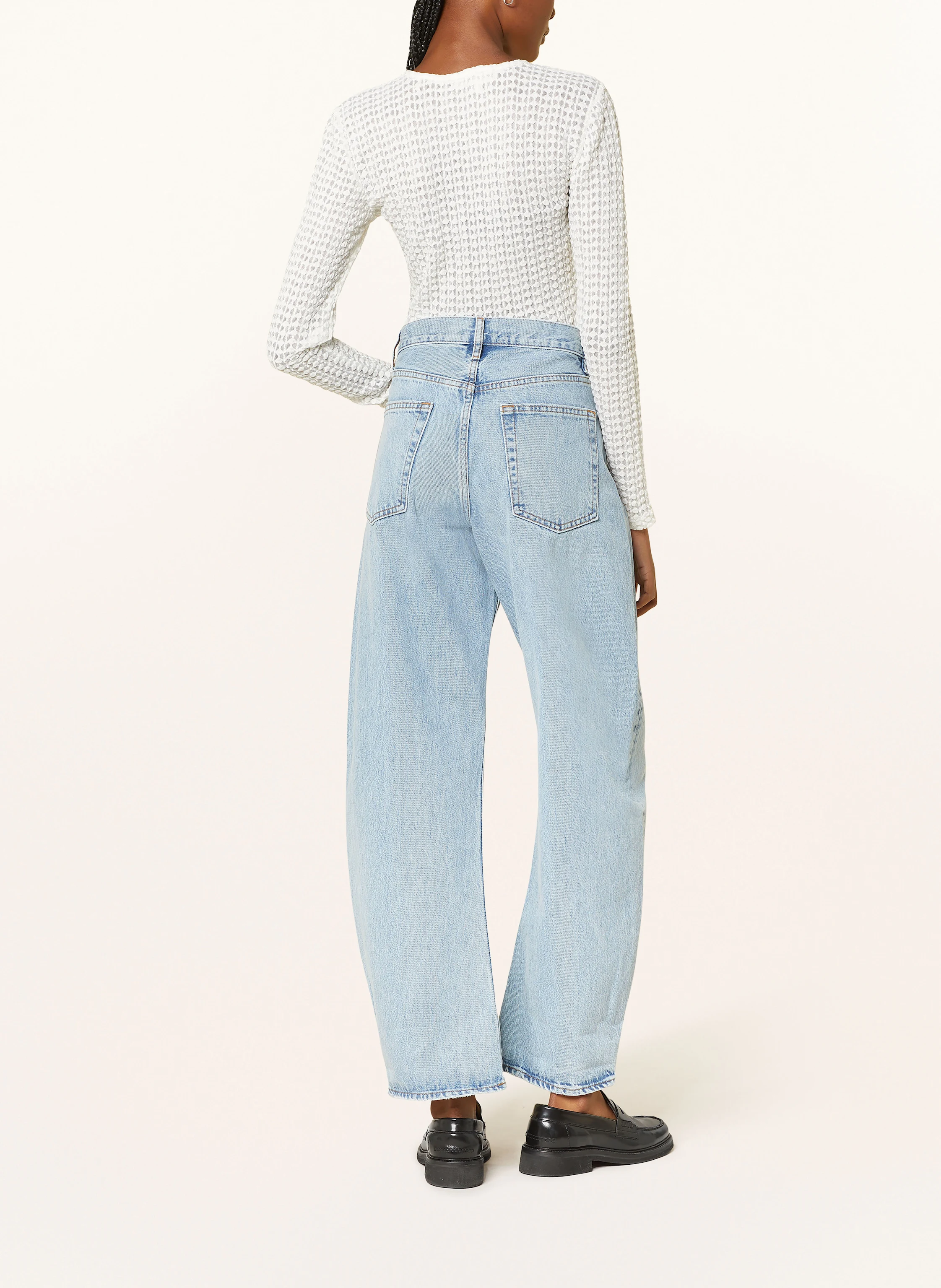 FRAME Longsleeve THE POPCORN TOP aus Mesh