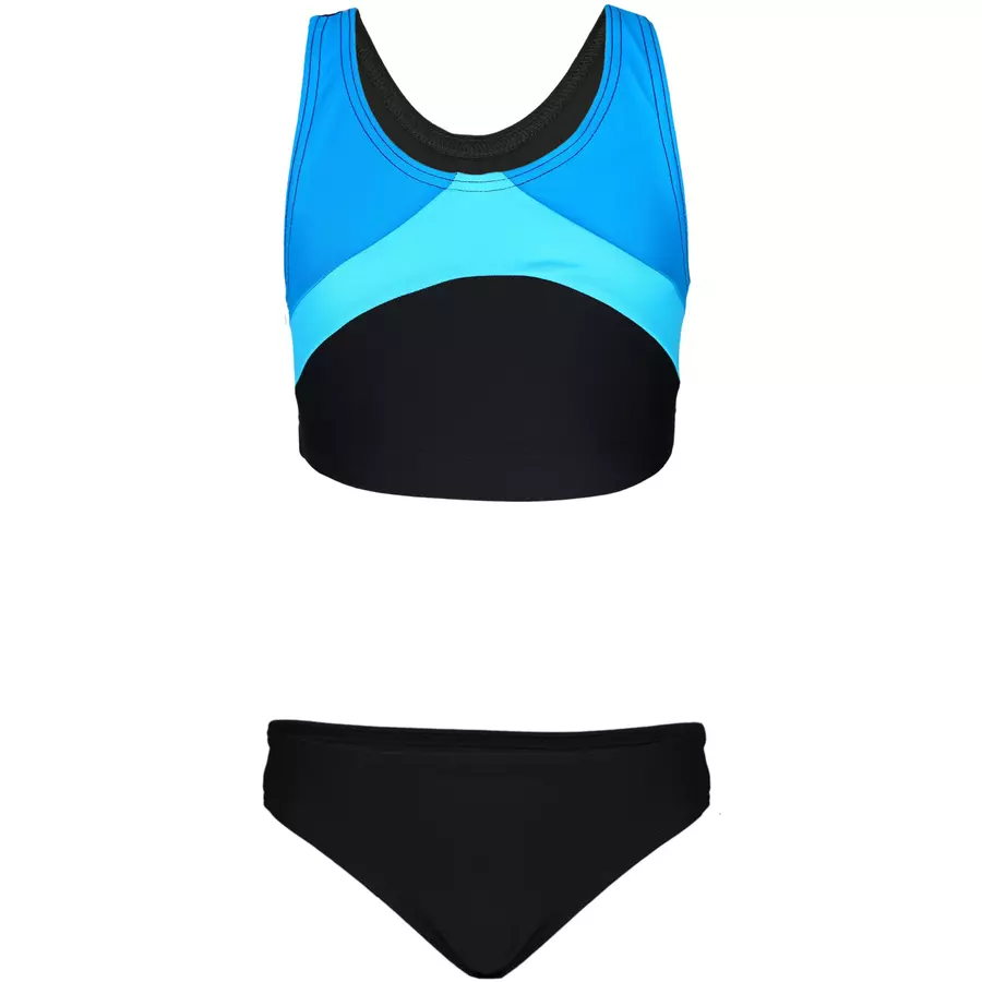 Aquarti Mädchen Sport Bikini Racerback Bustier & Bikinislip hellblau