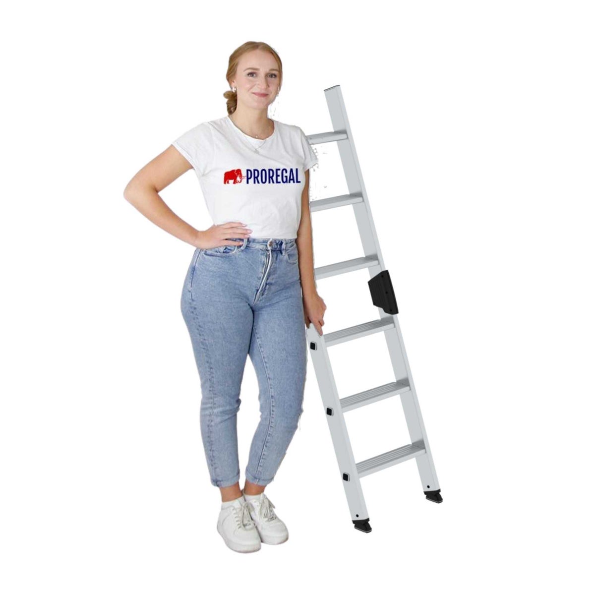 PROREGAL Trapladder zonder dwarsbalk 6 treden