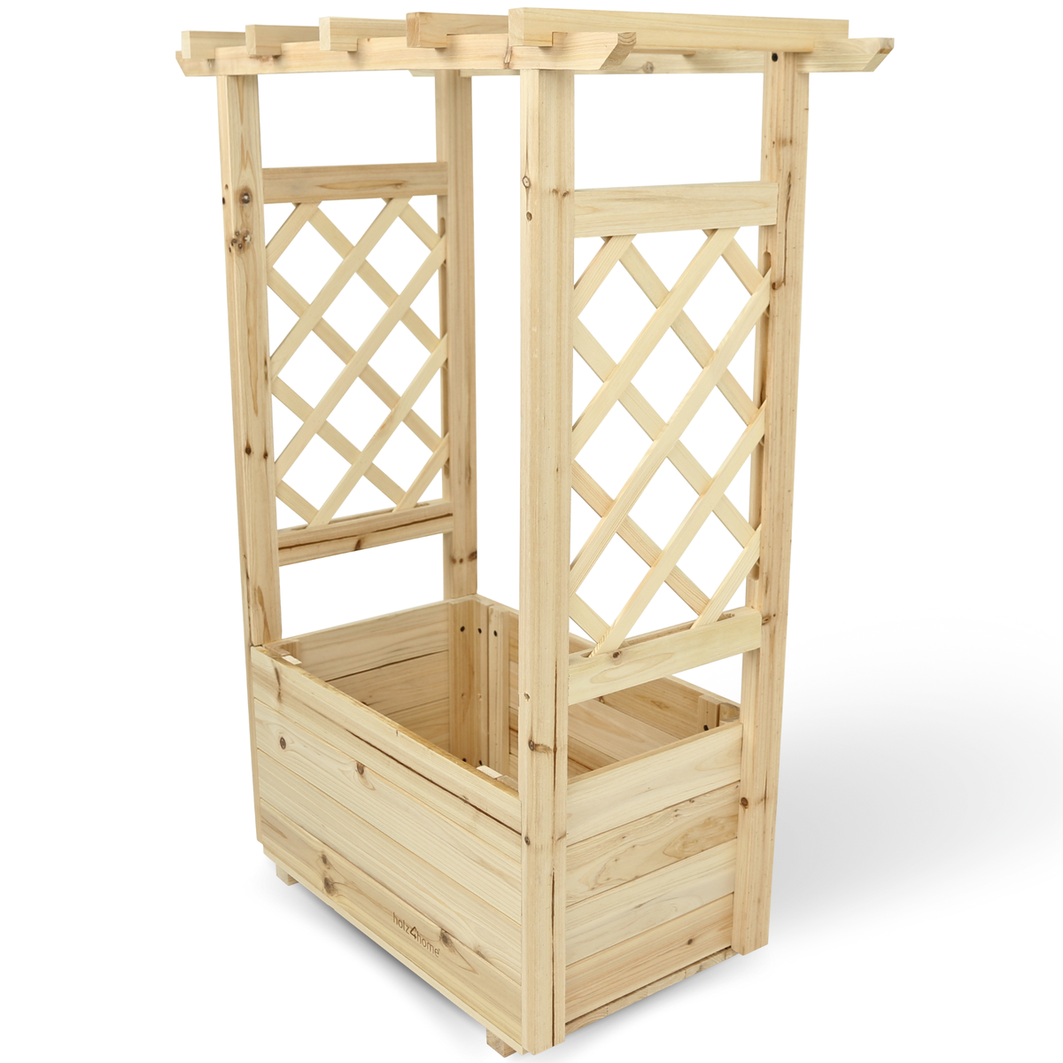 holz4home plantenbak met dennenhouten dak inclusief fleecevoering S