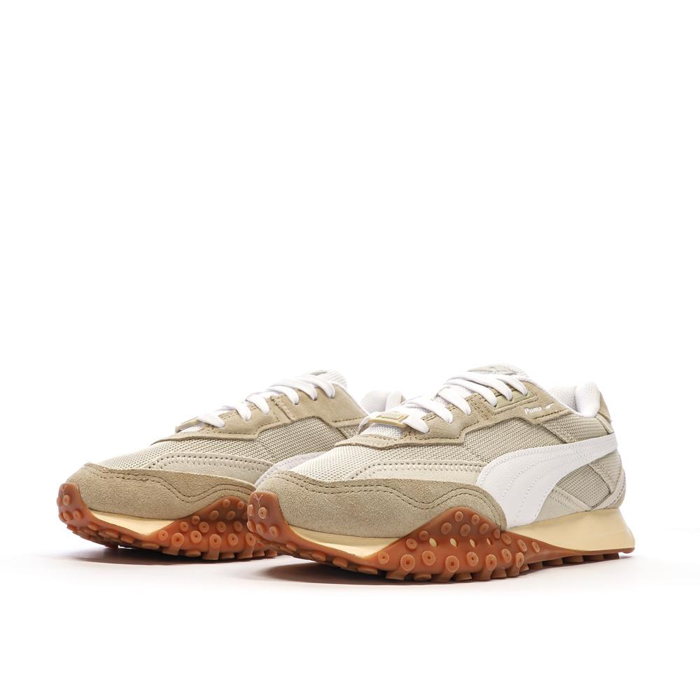Puma Baskets Beige/Blanc Homme/Ado Puma Rider Washed