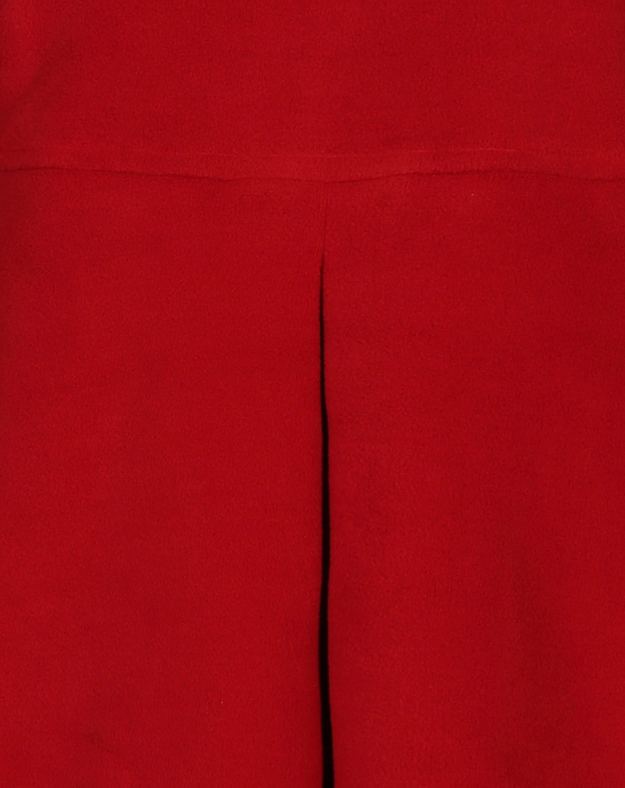 Fleece-Mantel BLUME gefüttert in rot