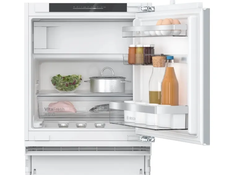 Bosch Serie | 6 KUL22ADD0 - Køleskab med fryseenhed - under køkkenbord - til indbygning - Wi-Fi - niche - bredde: 60 cm - dybde: 55 cm - højde: 82 cm - 110 liter - Klasse D